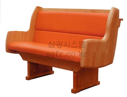 남방오크 집성목 장의자