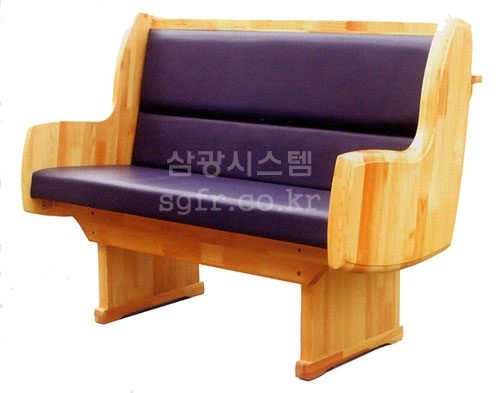 홍송나무 집성목 장의자