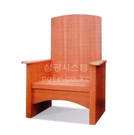강단용 목재 의자